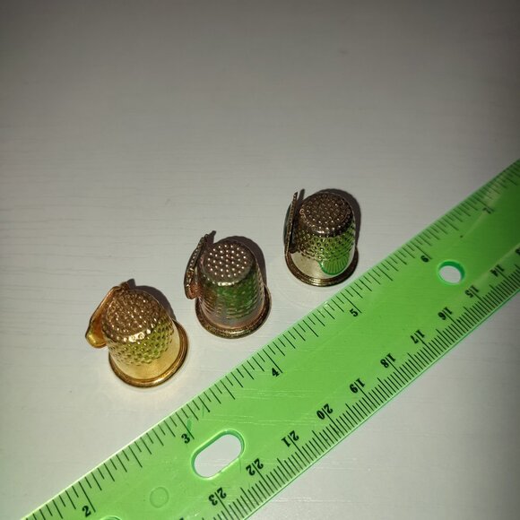 Lot 3 Pcs Thimbles Metal Vintage Collectible Nevada New Mexico Arizona - Picture 5 of 6